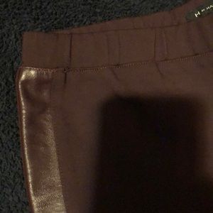 Leggings with leather sides